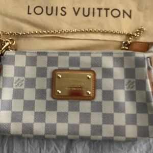 Louis Vuitton Damier Azur Eva Clutch